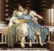 Lord Frederic Leighton The Muisc Lesson Germany oil painting artist